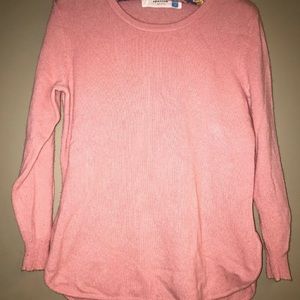 Anthropologie Sparrow Pink Cashmere Sweater M
